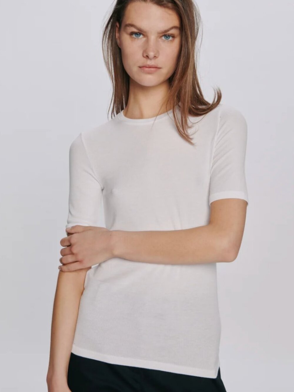 ATM Anthony Thomas Melillo MODAL RIB SHORT SLEEVE CREW NECK TEE